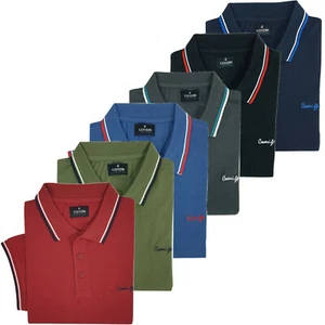 Maglia Polo Uomo Mezza Manica Corta Cotone Taglie Forti COVERI 3XL 4XL 5XL 6XL - Foto 1 di 18