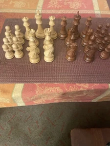 Proline Wooden Chess Set 4" King - Picture 1 of 5