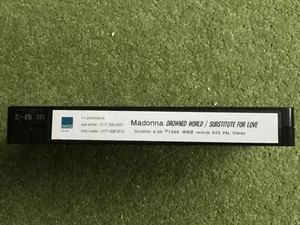 MADONNA Drowned World Substitute For Love VHS UK Promo Instore Video WEA RECORDS - Picture 1 of 3