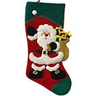 Prima Creations 3D Waving Santa Claus Holiday Christmas Stocking Red Green 18 In