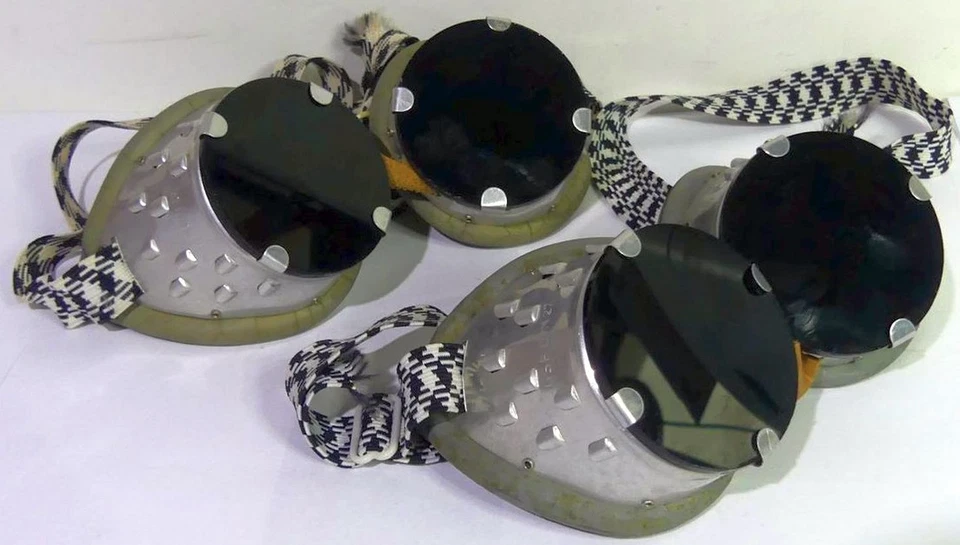 2 vecchi occhiali da saldatore, occhiali protettivi, occhiali perfetti per Steam Punk - Immagine 1 di 4