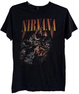 Y2K M&O Gold Nirvana Unplugged Live MTV Tshirt Sz Small Kurt Cobain Dave Grohl - Picture 1 of 6