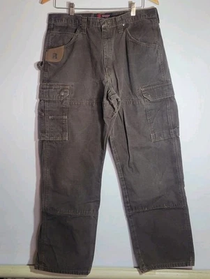 Wrangler Riggs Pants 35x32 Brown Ripstop Cargo Pants - Image 1 of 4