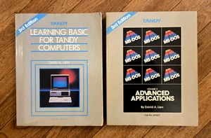 TANDY MS-DOS VOL 2 Advanced Applications & Learning Basic Book Set Both 3rd Ed - Picture 1 of 10