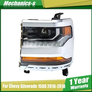 For Chevy Silverado 1500 2016 2017 2018 Headlight HID/Xenon w/ LED Left Side - Foto 1 di 12
