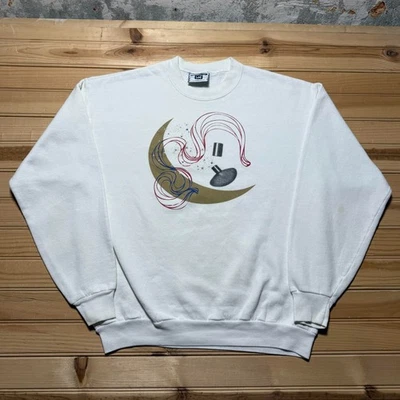 Sudadera Pullover Cuello Redondo Botella Perfume Lee Moon Vintage Años 90 Hecha en EE. UU. Grande Foto 1 de 4