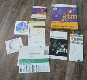 Adobe Type Manager Deluxe 4.0 Vintage Software MAC OS On Call 4.1 ATM CD-Rom 97' - Picture 1 of 7