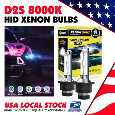 2X D4S HID 8000K Xenon Headlight Light Bulbs For 2016 Toyota Land Cruiser — 第 1/4 张图片