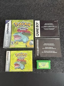 Pokémon: LeafGreen Version w/ Box & Some Inserts - AUTHENTIC - READ DESC - Picture 1 of 9