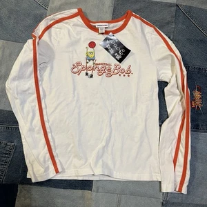 Vintage Basketball SpongeBob Limited Too Long Sleeve Shirt L 14 - Picture 1 of 6