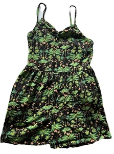 Children’s XL (14-16) Green Jungle Print Romper - Picture 1 of 5