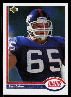 1991 Upper Deck Bart Oates #418  Football  New York Giants - Image 1 of 2