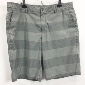 Puma Golf Mens 40 Shorts Gray Check Striipe Printed Performance 11.5" Inseam - Picture 1 of 5