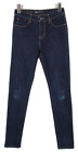 Levi's High Rise Skinny Femmes Jeans W26/L32 Braguette Zip Bleu Foncé