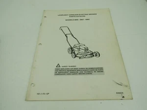 Lawn Boy Cordless Electric Mower Parts Catalog 5800 5801 5802 - Picture 1 of 3