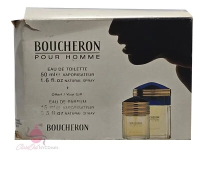 Juego de 2 piezas Boucheron Pour Homme - 1,6 oz EDT spray + 0,5 oz eau de parfum spray Foto 1 de 4