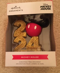 NEW IN BOX Hallmark Disney Mickey Mouse Icon 2024 Christmas Ornament 3HCM3428 - Picture 1 of 6