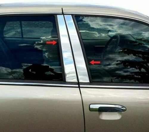 Para Mercury Grand Marquis 1992-2011 4 piezas moldura de poste de pilar de acero inoxidable Foto 1 de 1