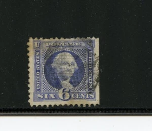 KMC4076-U.S. #115 (U193) Washington 6¢ parrilla ultra "G", U, S/E, FFVF, CV$200,00 - Imagen 1 de 2