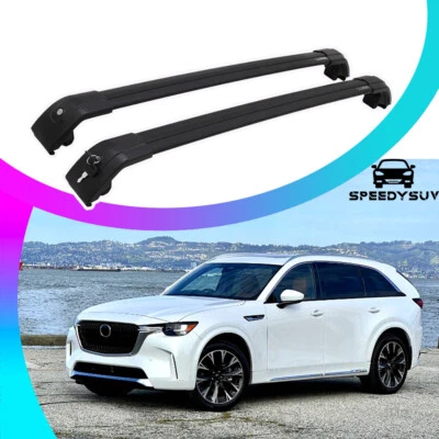 2P Roof Rack Cross Bars for Mazda CX90 CX-90 2024-2026 Lockable Cargo Rail  Foto 1 de 4