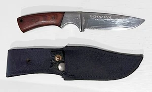 WINCHESTER Wood-Handle Fixed-Blade Full Tang Hunter Skinner Knife w/ Sheath - Picture 1 of 15