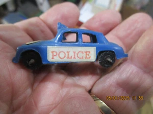 BARCLAY METAL MITES Bottle Series Police Car Made In USA Vintage Miniature Toy - Bild 1 von 8
