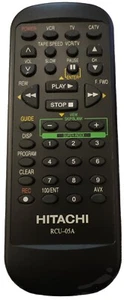 HITACHI RCU-05A VCR REMOTE CONTROL VT-FX6404A VT-FX6404 Near Mint Tested - Picture 1 of 3