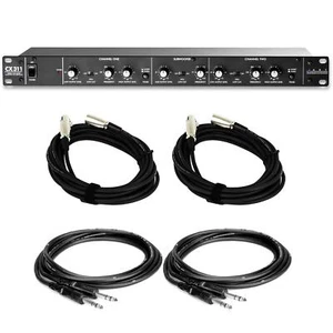 ART CX311 2-Way Crossover with Subwoofer Out Bundle with XLR & TRS Cables - Picture 1 of 7