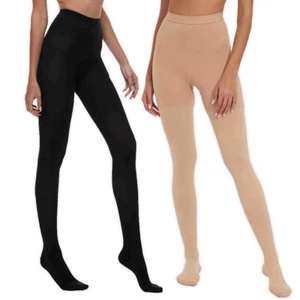 Full Toe Compression Pantyhose 30-40 mmHg Graduated Support Thigh High Stockings - Picture 1 of 12