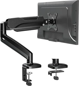 MOUNTUP Single Monitor Desk Mount, Adjustable Gas Spring Monitor Arm Support Max - Picture 1 of 9