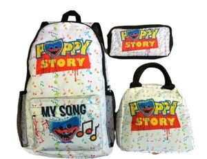 Back to School Kids Backpack + Lunch Bag + Pencil Box - Picture 1 of 2