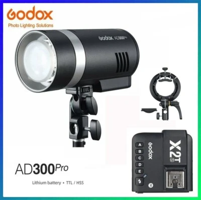 Godox AD300Pro 300w TTL 2.4G Li-ion Bi-Color Flash Strobe Moonlight +X2T Trigger - Image 1 of 4