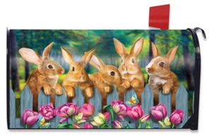 Briarwood Lane Garden Bunnies Large Mailbox Cover - Picture 1 of 5