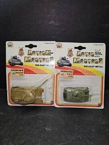 2- Vintage Action Masters Die Cast Tanks By Zyll Sherman M4A3 & Centurion MK III - Picture 1 of 10