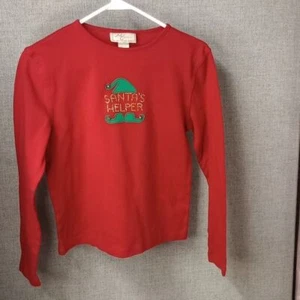 M&C Sportswear Santa's Helper verziertes Top mit Jingle Bells - Bild 1 von 3