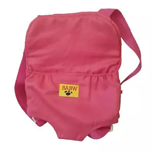 Build a Bear Pink Plush Stuffed Animal Carrier Backpack Doll Toy - Picture 1 of 2
