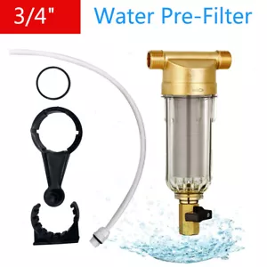 Spin Down Filter 3/4"Tap Well Water Pre-Filter System Sediment Water Filter 60μm - Picture 1 of 12