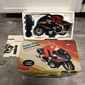 Radio Shack 1980 Nikko Japan 1/8 scale BMW Rider Toy Motorcycle RC R100RS - Picture 1 of 12