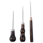 Wooden Cone Stainless Steel Needle Handmade Needle Cone  Perforated Leather