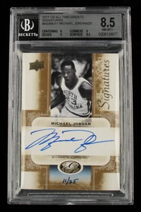 Michael Jordan 2011 Upper Deck All Time Greats Signatures #AGSMJ11 #11/25 (BGS 8 - Picture 1 of 2