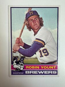 1976 Topps #316 Robin Yount Milwaukee Brewers MLB HOF Baseball Card