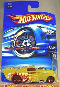 2005 Hot Wheels #114 Crazed Clowns 11 4/5 1941 WILLYS COUPE Olive GrayBase Red5s - Picture 1 of 7