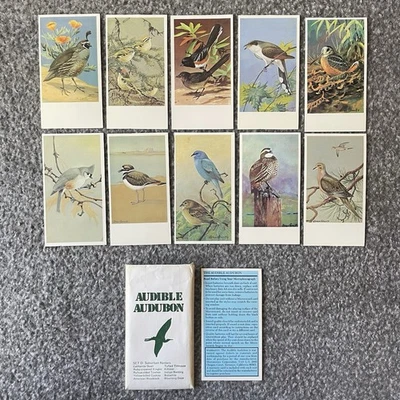 Microsonics MS-301 Microphonograph Audible Audubon Cards Set D Suburban COMPLETE Foto 1 de 4