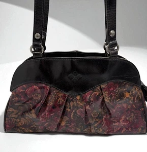 Patricia Nash Vintage Floral Brocade Collection Multicolor Leder Schultertasche - Bild 1 von 21