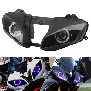 Fully Projector Headlight Assembled Blue Angel Red Devil Lamp For Yamaha YZ-FR6 - Picture 1 of 20