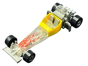 Vintage Hot Wheels 1976 Odd Rod Diecast Toy Yellow Dragster Black Wall Tires HK - Picture 1 of 8