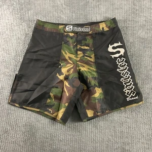 Sinister Brand MMA Shorts Mens 40 Camo Black Boxing Muay Thai Fight Kickboxing - Picture 1 of 14