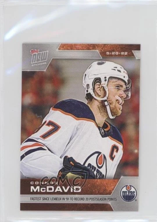 2021-22 Topps Now NHL Stickers /366 Connor McDavid #490 - Image 1 of 2