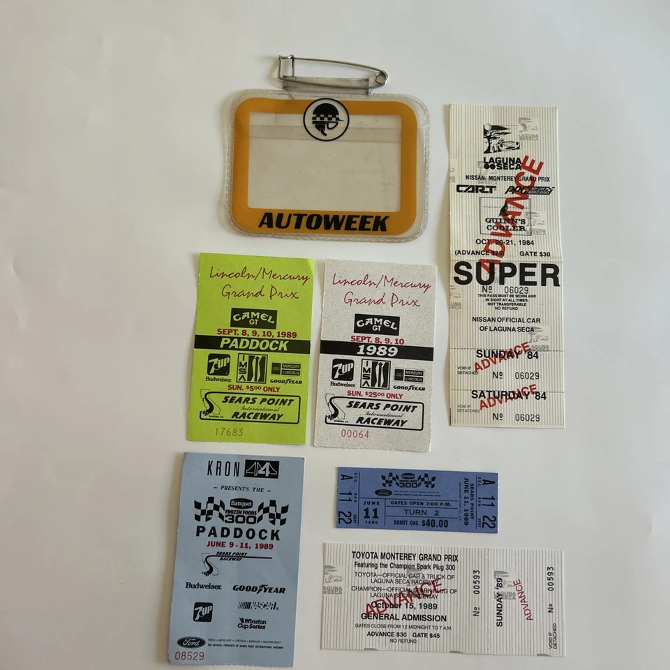 Lote De Colección De Boletos De Carreras Automáticas y Porta Boletos “AUTOWEEK” Foto 1 de 1
