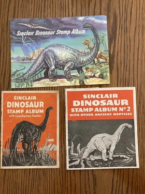 Vintage Sinclair Gas Station Refining Dino Dinosaur Stamp Books 1935-1938-1959 - Image 1 of 4